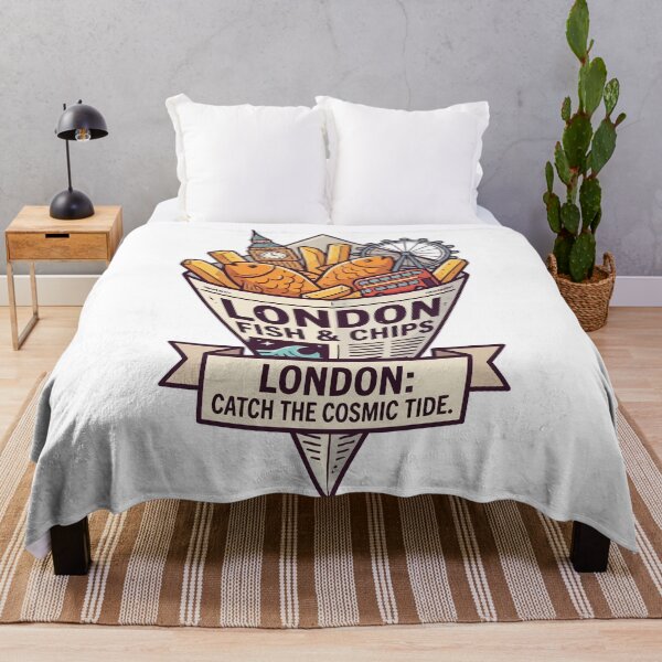 Item preview, London Fish and Chips Cosmic Tide Big Ben designed and sold by Amir Faysal.