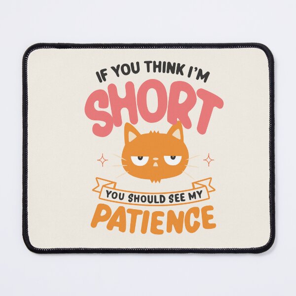 Item preview, Funny Cat Patience Illustration designed and sold by beboplab.