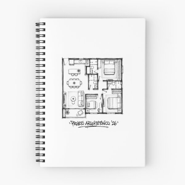 Item preview, Architectural Project ’26 — Black and White Urban Sketch designed and sold by Floresdelimao.