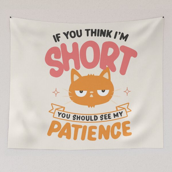 Item preview, Funny Cat Patience Illustration designed and sold by beboplab.