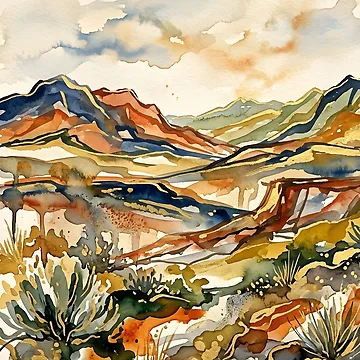 Artwork thumbnail, Desert Abstract by GraphicsClub