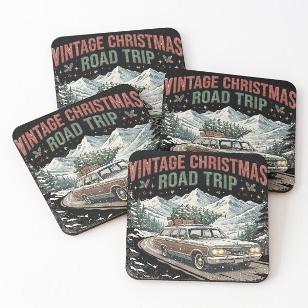 Item preview, Christmas Road Trip Vintage Holiday Travel Christmas Design designed and sold by LiviuGligoros.