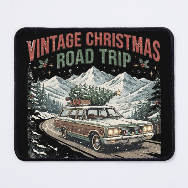Item preview, Christmas Road Trip Vintage Holiday Travel Christmas Design designed and sold by LiviuGligoros.