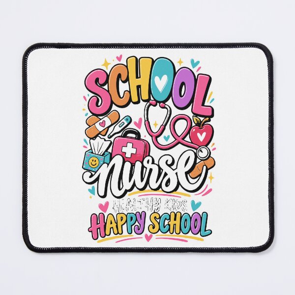 Item preview, School Nurse | Healthy Kids Happy School Nurse Design designed and sold by Sunday.Supply.