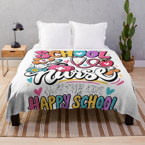 Item preview, School Nurse | Healthy Kids Happy School Nurse Design designed and sold by Sunday.Supply.