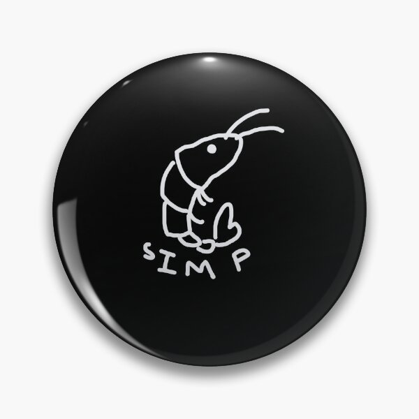 Item preview, Simp shrimp - white designed and sold by MileAMinBrain.