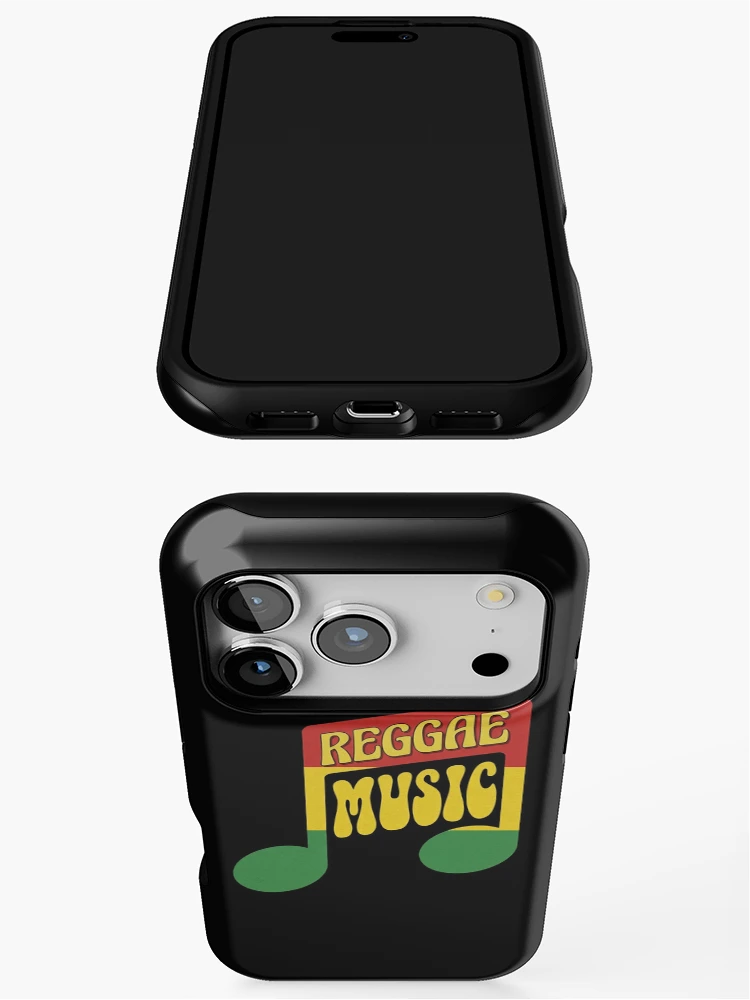 Thumbnail 3 of 4, iPhone Case, Reggae Music in Rasta Colors designed and sold by RastaColors.