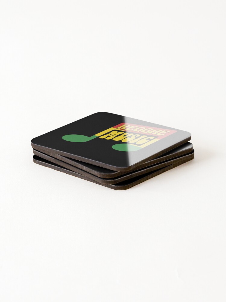 Thumbnail 4 of 5, Coasters (Set of 4), Reggae Music in Rasta Colors designed and sold by RastaColors.