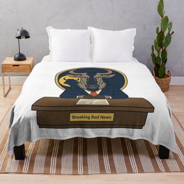 Item preview, Wildebeest Breaking Bad News Pun designed and sold by MOSIDRIP™.