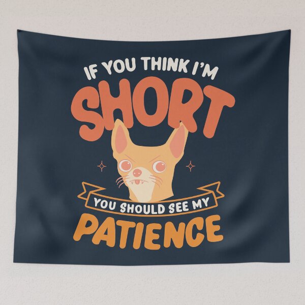 Item preview, Funny Dog Patience Illustration designed and sold by beboplab.