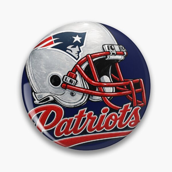 Item preview, New England Patriots NFL Helmet Logo Drawing Navy designed and sold by Luke Foran Sports Art.