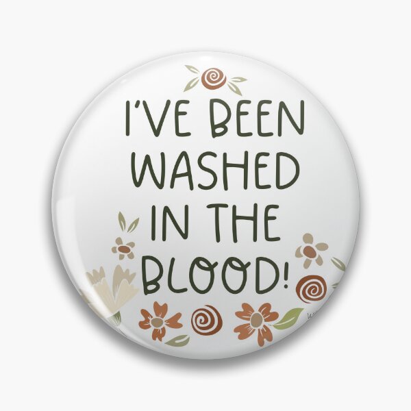 Item preview, Washed in the Blood - dark  designed and sold by Willow & Grace Designs.