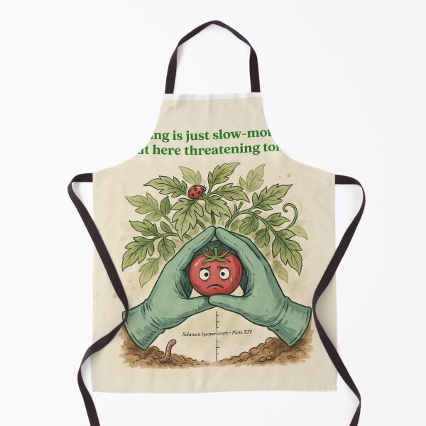 Item preview, Funny Gardening Shirt – Threatening Tomatoes – Sarcastic Plant Mom Gift for Gardeners designed and sold by FurryPrintLab-FurryPrintLabDesign.