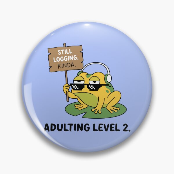 Item preview, Funny Chill Frog Pixel Sunglasses Still Logging Kinda designed and sold by Amir Faysal.