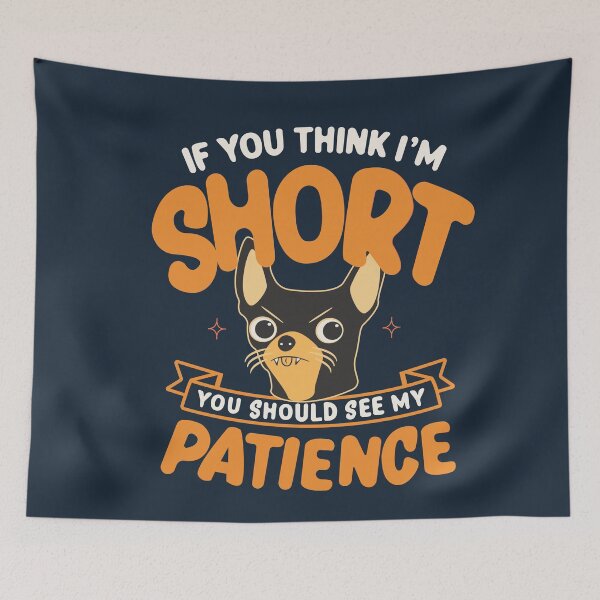 Item preview, Funny Dog Patience Illustration designed and sold by beboplab.