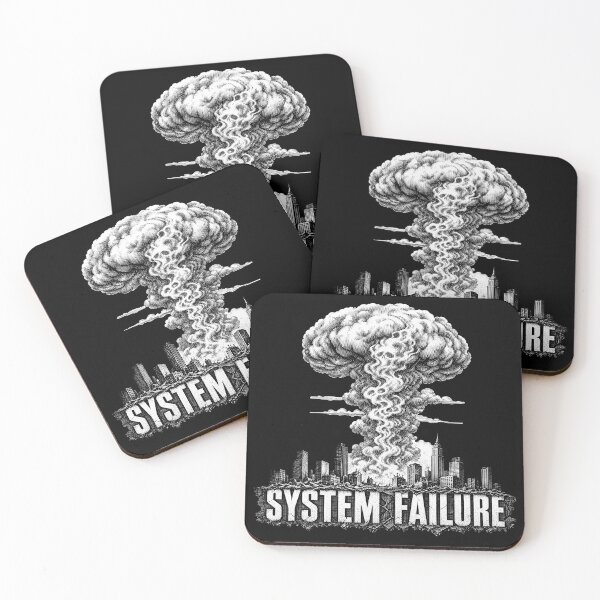 Item preview, System Failure | Dystopian Apocalypse Skull Graphic T-Shirt designed and sold by FadedFrequency.