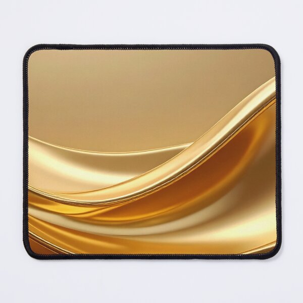 Item preview, Abstract Flowing Liquid Gold Wave Artwork designed and sold by BetweenForms.