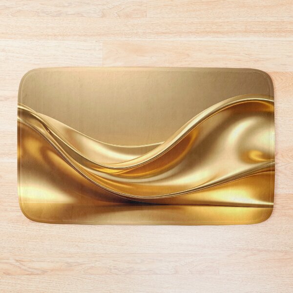 Item preview, Abstract Flowing Liquid Gold Wave Artwork designed and sold by BetweenForms.