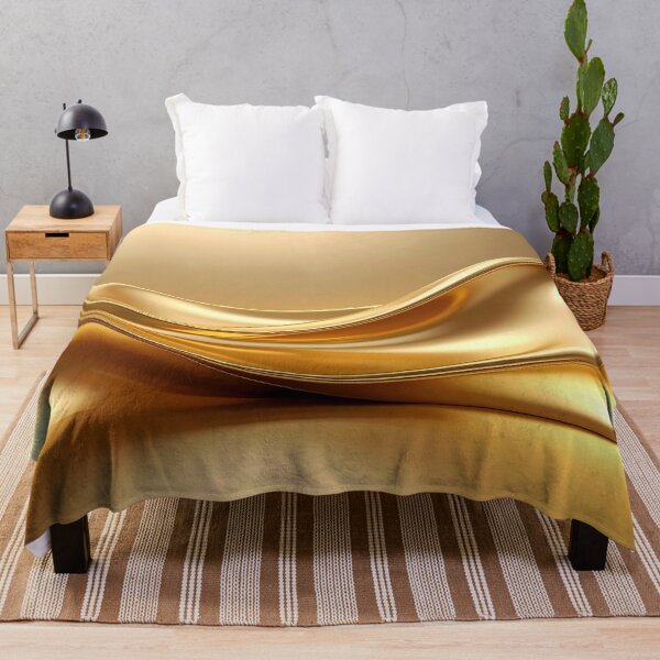 Item preview, Abstract Flowing Liquid Gold Wave Artwork designed and sold by BetweenForms.
