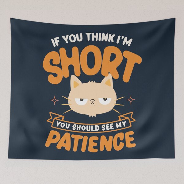 Item preview, Funny Cat Patience Illustration designed and sold by beboplab.