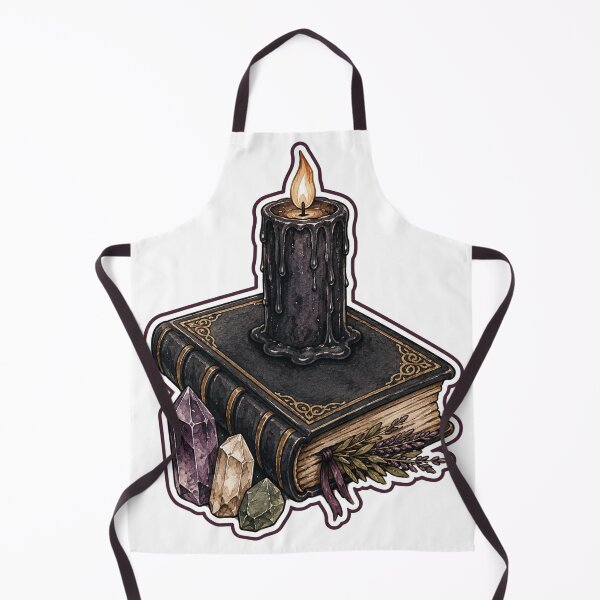 Item preview, Grimoire Candle Crystals Witchy Still Life designed and sold by DreamelleStudio.