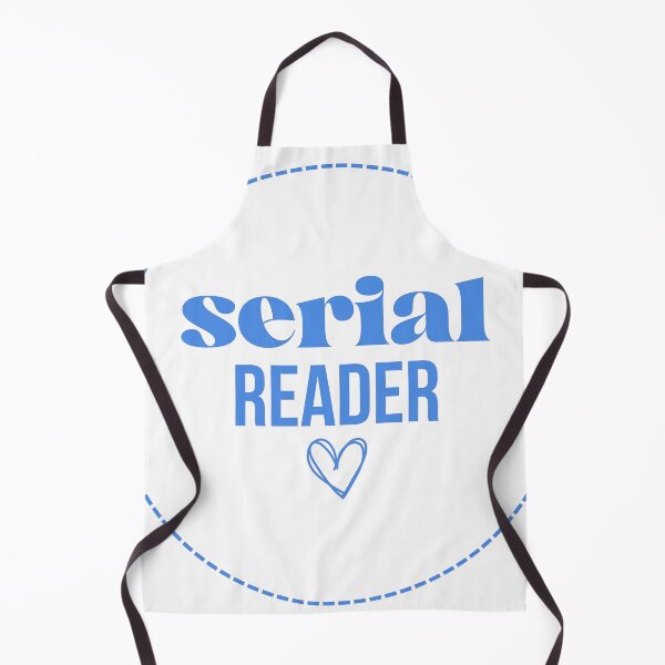 Item preview, Serial Reader Blue Aesthetic - Cute Book Lover Badge Design designed and sold by LunnaAtica.