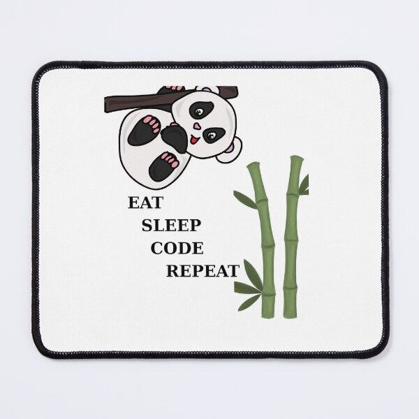 Item preview, Cute Panda Eat Sleep Code Repeat designed and sold by ascetiquee.