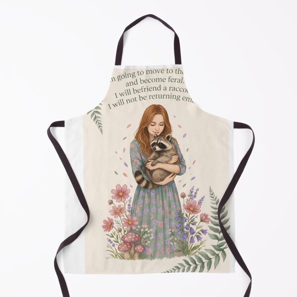 Item preview, Cottagecore Feral Raccoon Shirt – Funny Introvert Woods Aesthetic – Cottage Life Gift for Women designed and sold by FurryPrintLab-FurryPrintLabDesign.