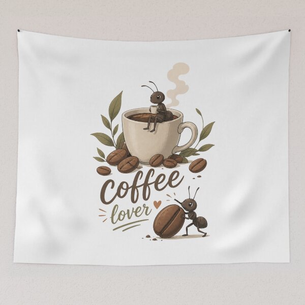 Item preview, Coffee Lover Ant designed and sold by DreamPrintForge.