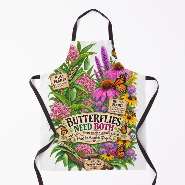 Item preview, Butterflies Need Both...Host Plants & Nectar Plants designed and sold by Whiskered Garden Studio.
