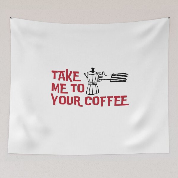 Item preview, Take Me to Your Coffee Moka Pot Design Funny Coffee Lover Gift designed and sold by HYPNK.