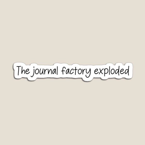 Item preview, The journal factory exploded designed and sold by SlimyFish.