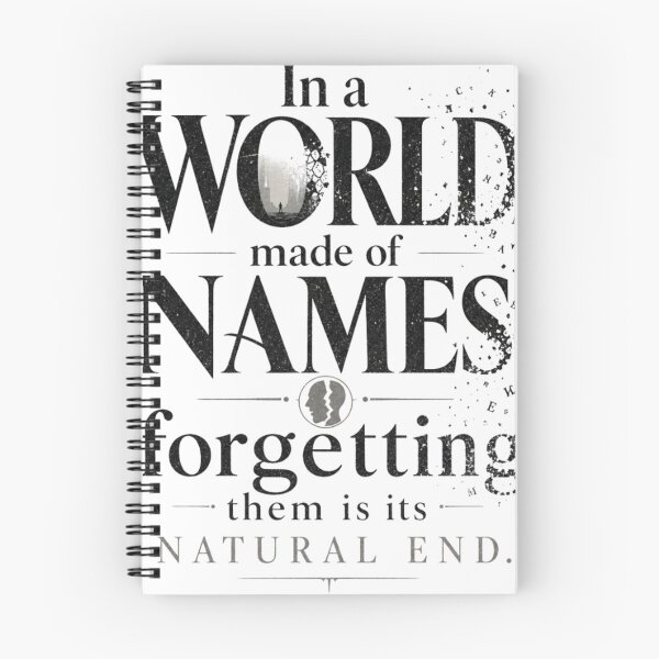 Item preview, In a world made of names, forgetting them is its natural end. designed and sold by SoCalStylez.