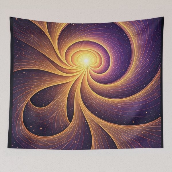 Item preview, Cosmic awakening in a vortex of light and color designed and sold by Mianku | Für das Leben.