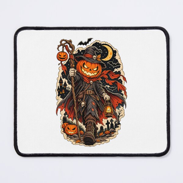 Item preview, Pumpkin Head Halloween Wizard Retro Gothic Horror designed and sold by afr-saad.