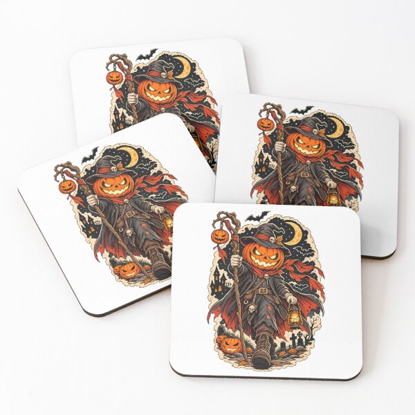 Item preview, Pumpkin Head Halloween Wizard Retro Gothic Horror designed and sold by afr-saad.