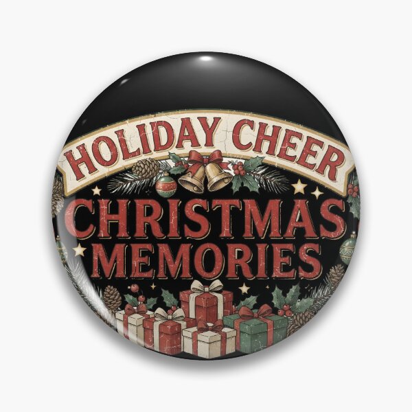 Item preview, Vintage Holiday Cheer Retro Christmas Memories Design designed and sold by LiviuGligoros.