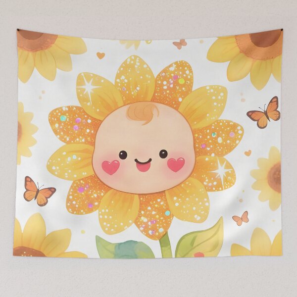 Item preview, Happy Kawaii Sunflower designed and sold by debbiedwarika.