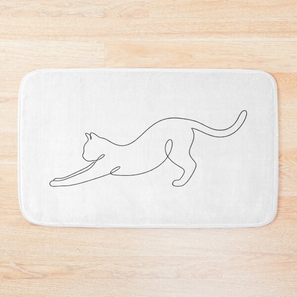 Item preview, Stretching Cat Line Art designed and sold by Nitta Studio.