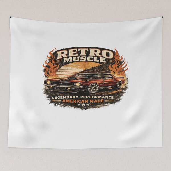 Item preview, RETRO  MUSCLE CAR ART designed and sold by Syedshah13.