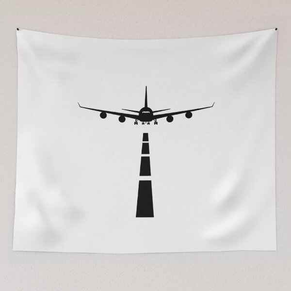 Item preview, Dynamic Motion Blur Travel - Airplane Landing Approach Silhouette designed and sold by johnExpress02.