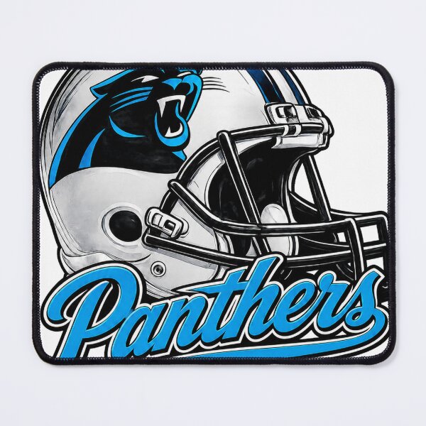 Item preview, Carolina Panthers NFL Helmet Logo Drawing designed and sold by Luke Foran Sports Art.