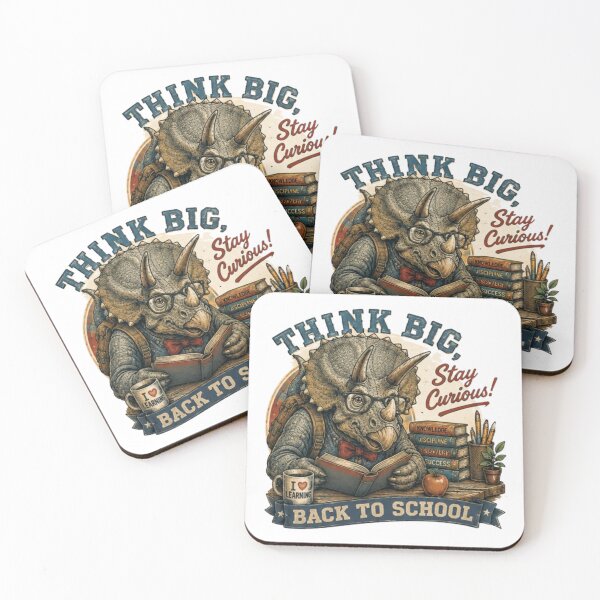 Item preview, ¡Triceratops vuelve al colegio! designed and sold by JonysCreativeDesigns.