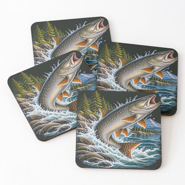 Item preview, Vintage Brook Trout – Premium Freshwater Fishing Illustration designed and sold by Northbound Trail.