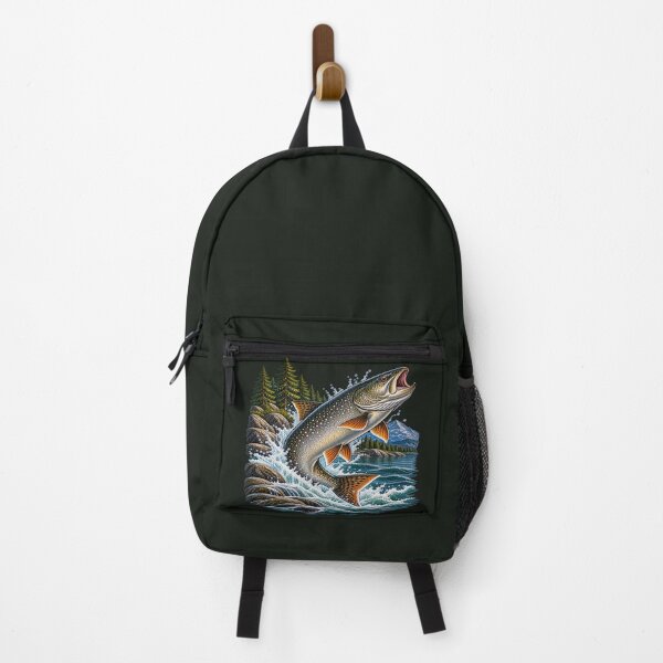 Item preview, Vintage Brook Trout – Premium Freshwater Fishing Illustration designed and sold by Northbound Trail.