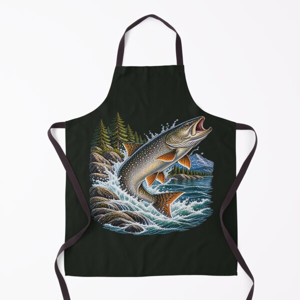 Item preview, Vintage Brook Trout – Premium Freshwater Fishing Illustration designed and sold by Northbound Trail.