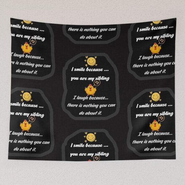 Item preview, I Smile Because You Are My Sibling Funny Chicken Shirt designed and sold by MariaPCMaria.