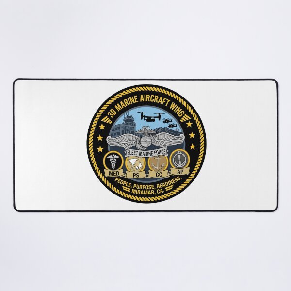 Item preview, USMC 3rd Marine Aircraft Wing Miramar Emblem designed and sold by CharlieDesings.