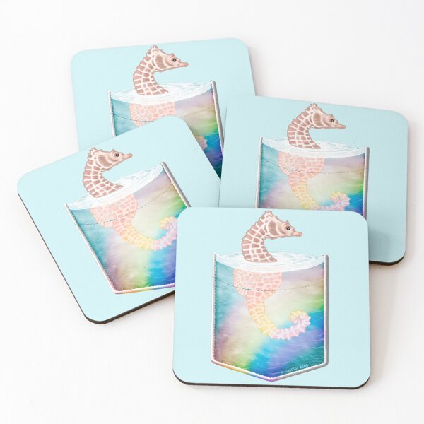 Item preview, Pocket Rainbow Seahorse  designed and sold by artmuvz.