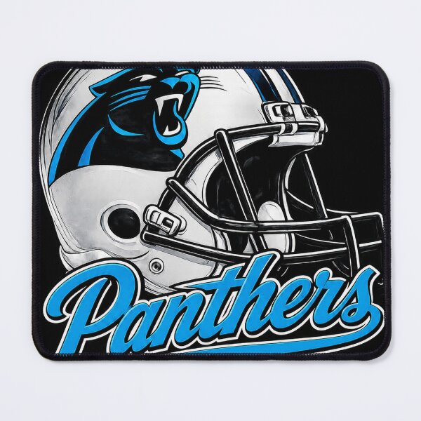 Item preview, Carolina Panthers NFL Helmet Logo Drawing Black designed and sold by Luke Foran Sports Art.